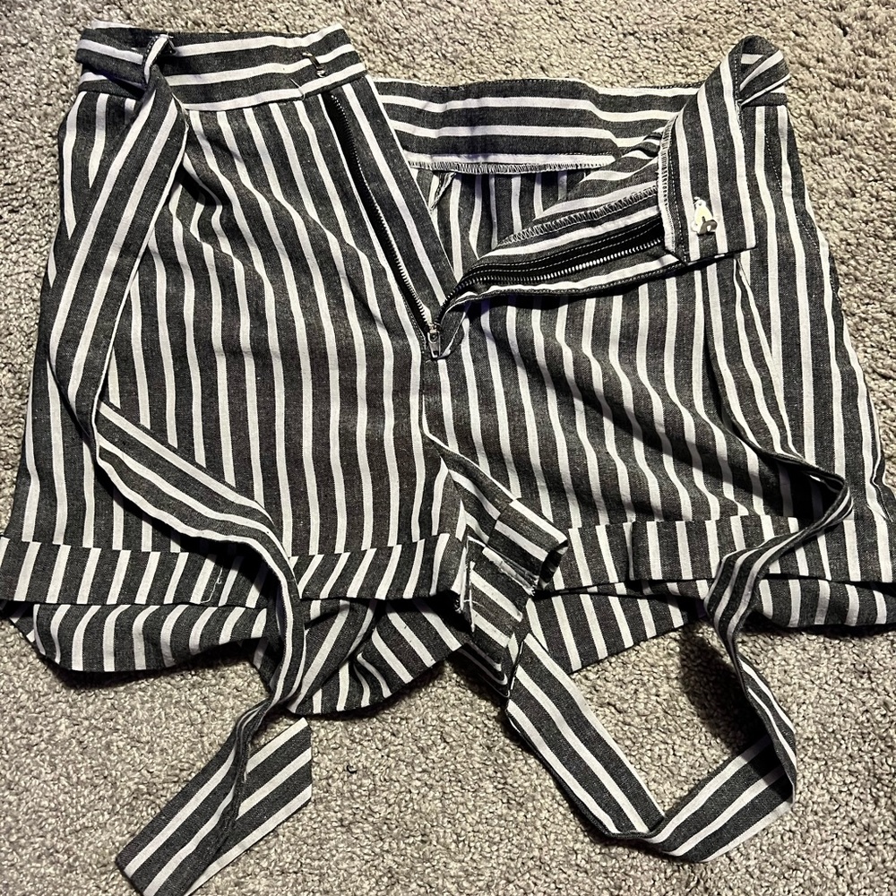 Grey & White shorts
